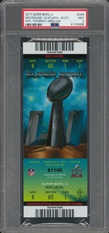 2017 Patriots Super Bowl 51 Full Ticket Mint (PSA/DNA 9)